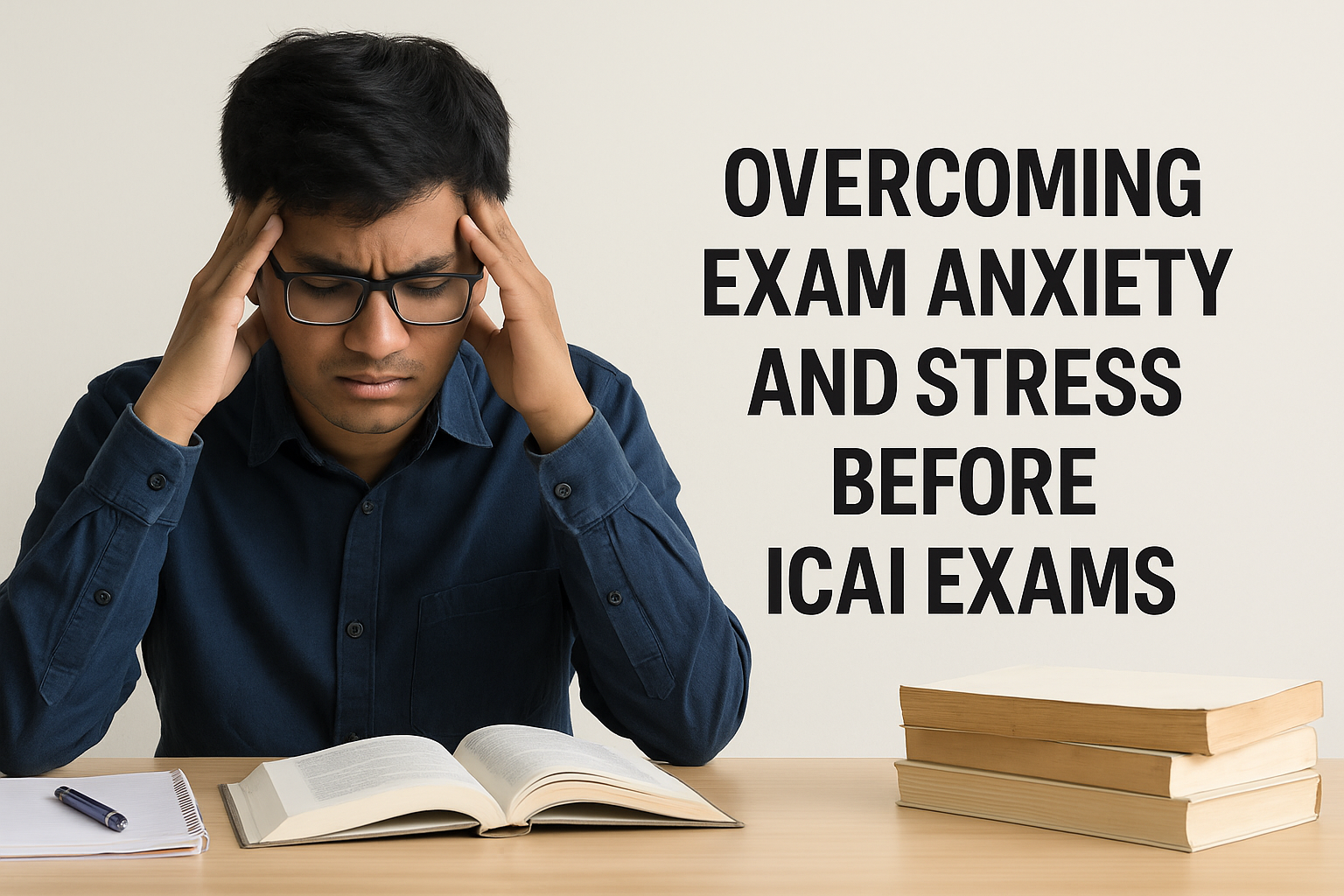 Overcoming Exam Anxiety and Stress Before ICAI Exams