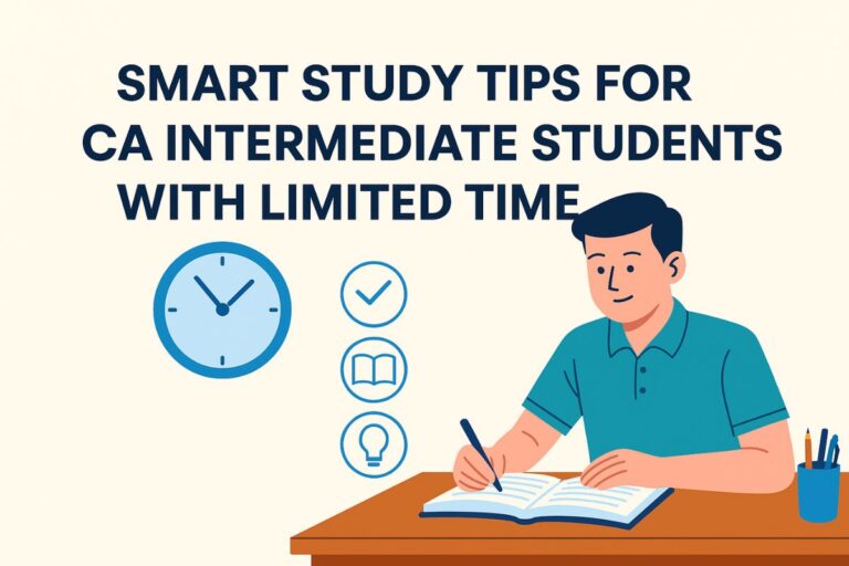 Smart Study Tips for CA Intermediate Students with Limited Time