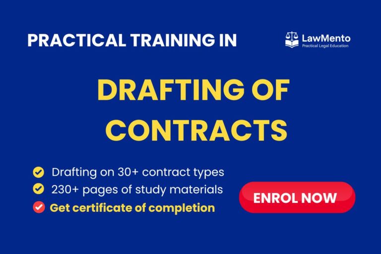 Contract Drafting Course LawMento