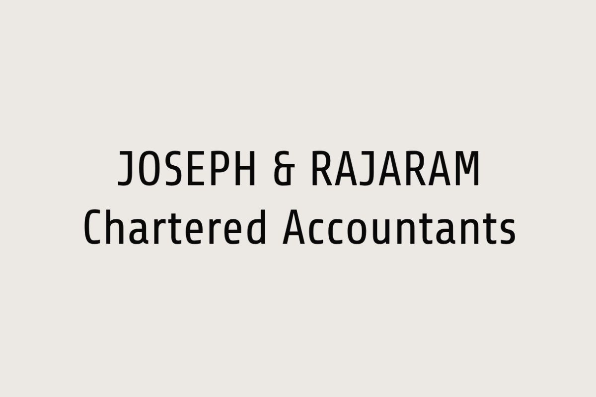 Joseph & Rajaram Chartered Accountants