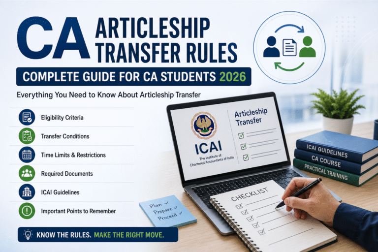 CA Articleship Transfer Rules