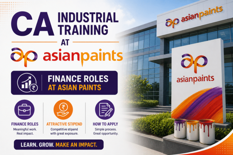 CA Industrial Training at Asian Paints