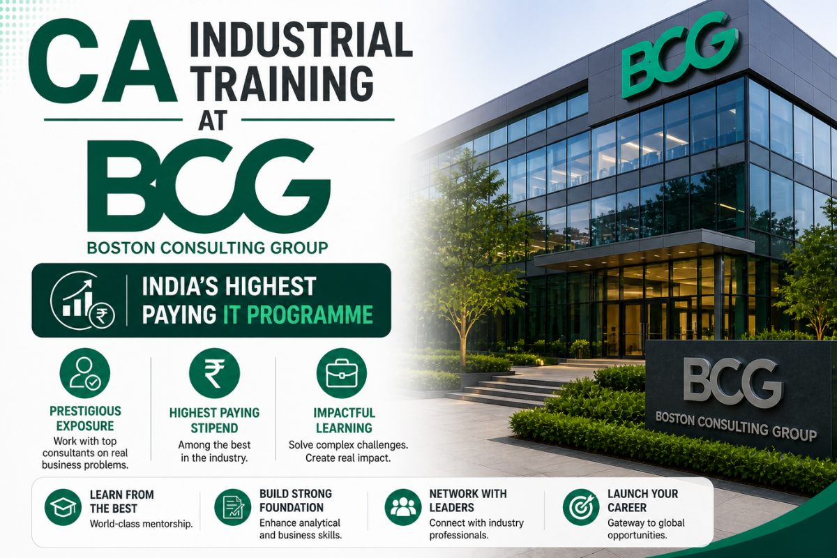 CA Industrial Training at BCG