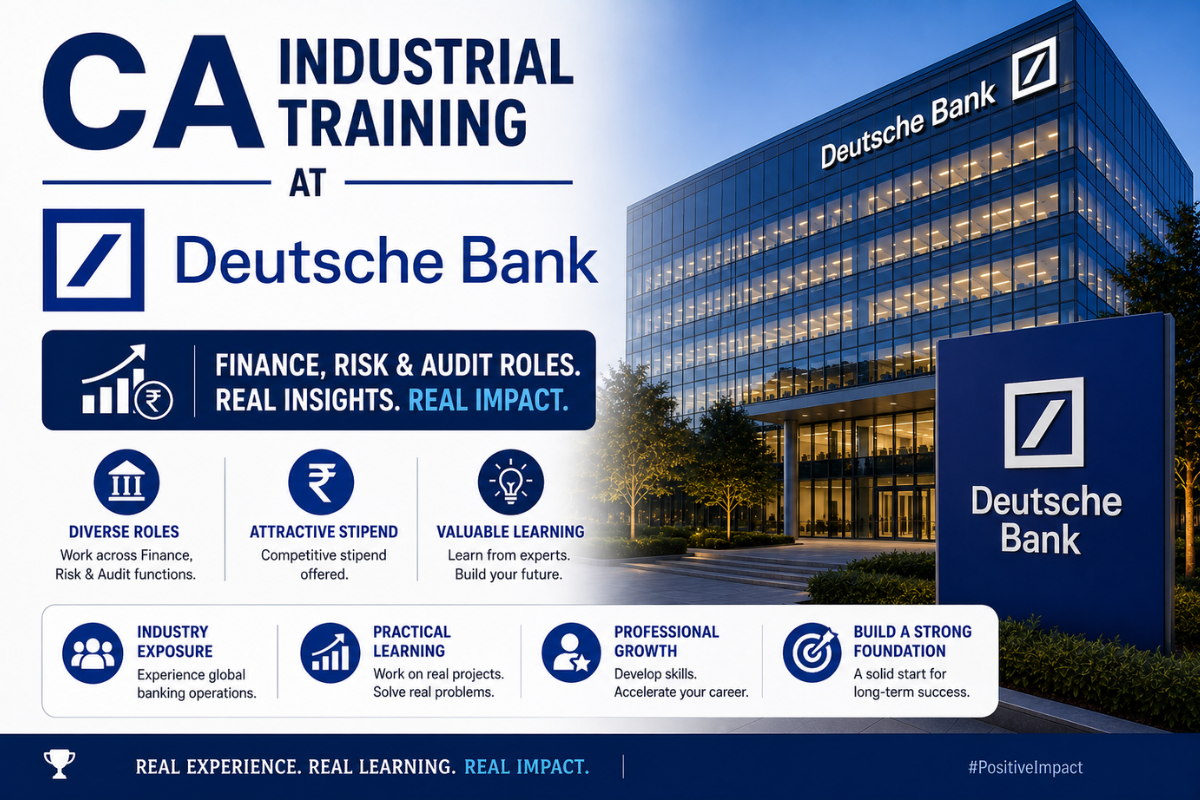 CA Industrial Training at Deutsche Bank