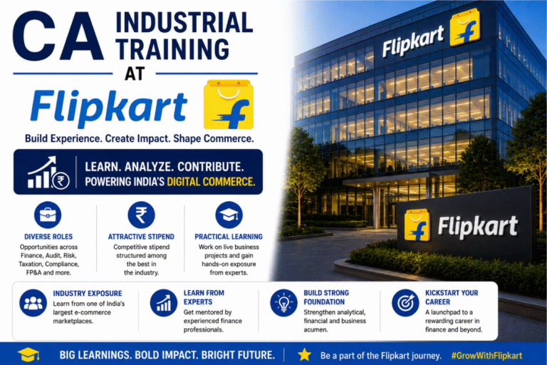 CA Industrial Training at Flipkart