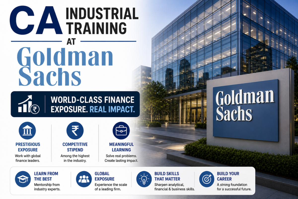 CA Industrial Training at Goldman Sachs