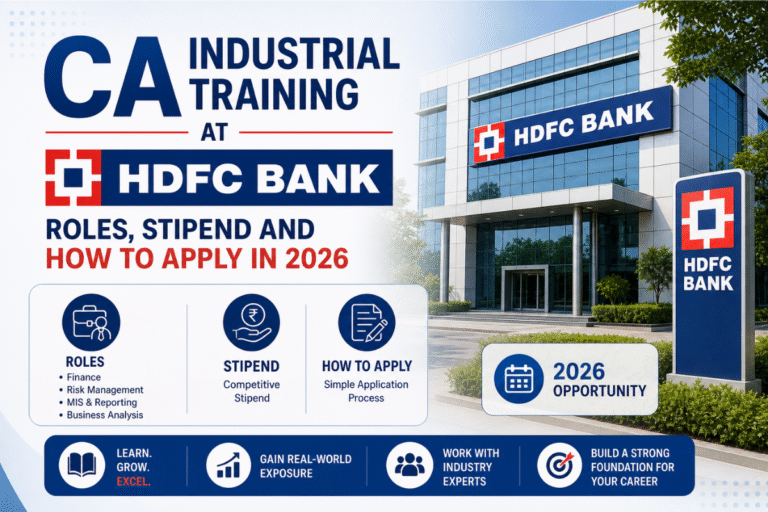 CA Industrial Training at HDFC Bank