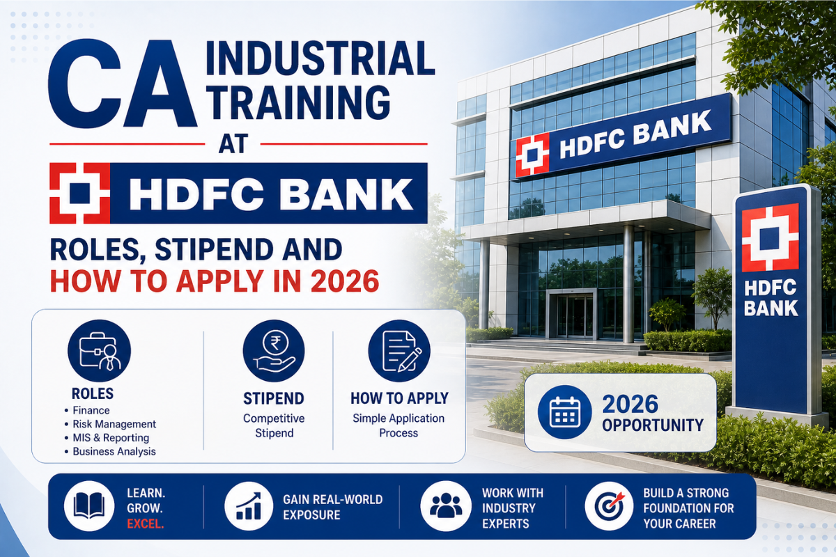 CA Industrial Training at HDFC Bank