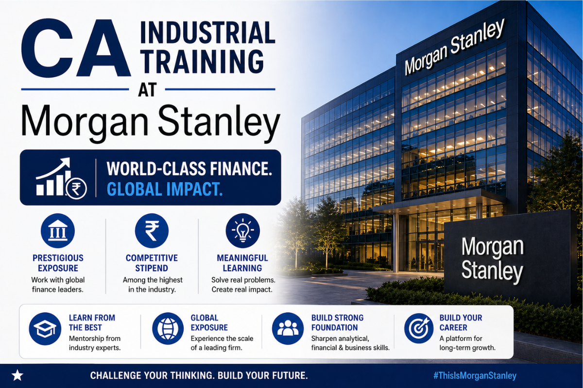 CA Industrial Training at Morgan Stanley